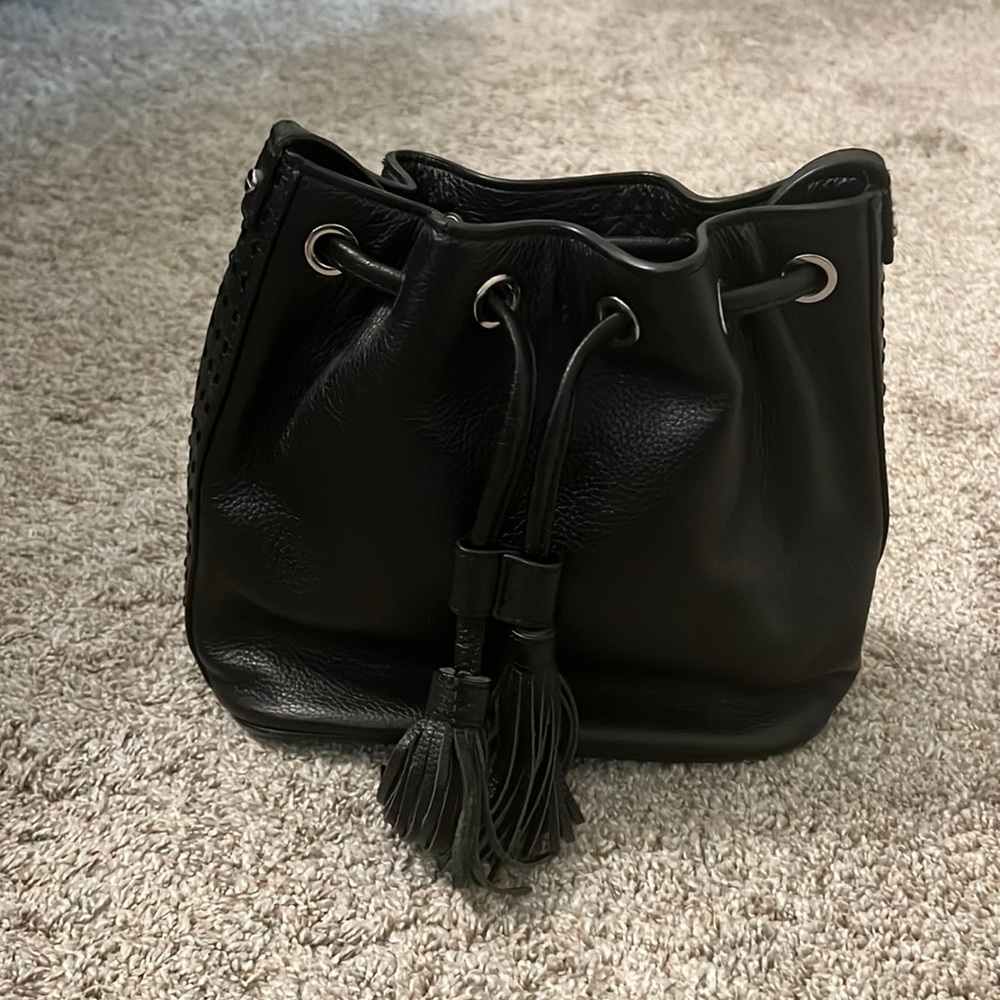 BCBGMaxAzria Black Bucket Bag